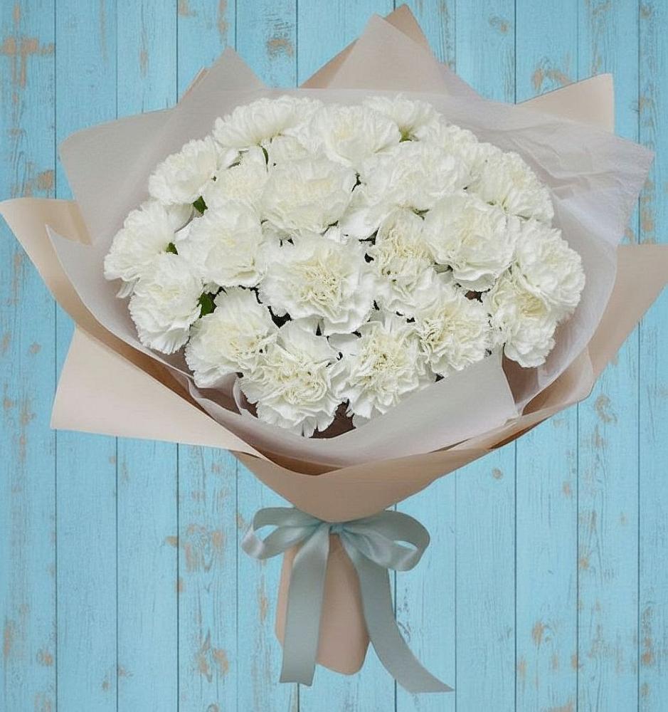 Букет цветов из: Гвоздики в Шенджий