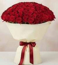 Букет 101 Красная роза Милано в Шенджий