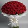 Букет 101 Красная роза Блэк Мэджик в Шенджий