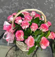 Цветочная композиция из Розы в корзине #REPLACE_PRED# Шенджий