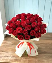 Букет 29 Красных роз в Шенджий