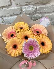 Букет цветов из:  Герберы #REPLACE_PRED# Шенджий