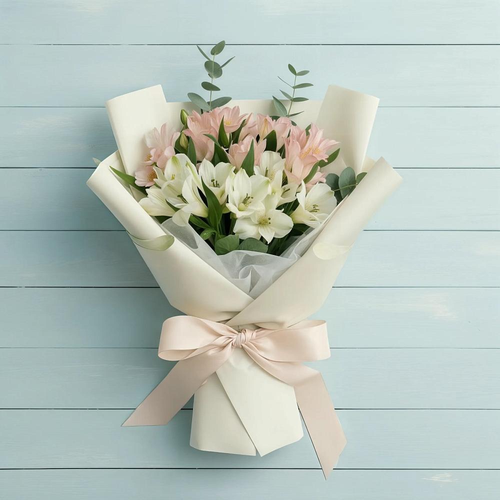 Букет цветов из: Альстромерии в Шенджий