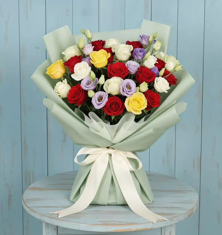 Букет цветов из: Розы в Шенджий