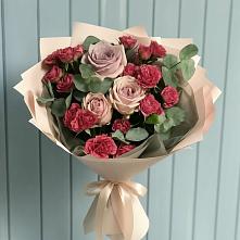 Букет цветов из:  Гвоздики и Розы в Шенджий