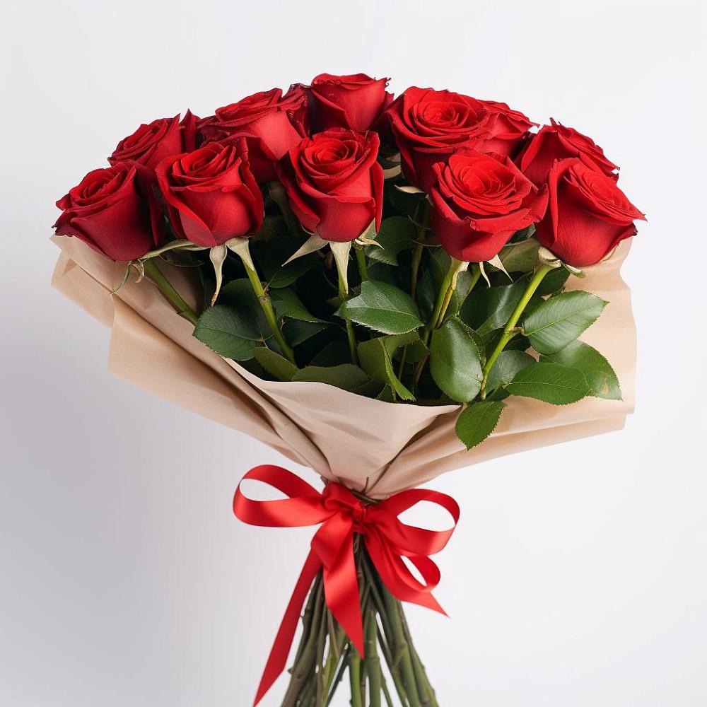Букет 11 Красных роз Эдлесс Лав в Шенджий